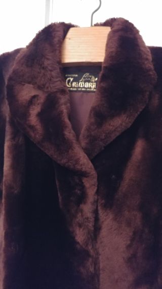 Chaquetón de mouton marrón