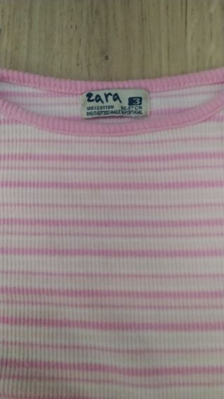 camiseta más pantalón niña rosa