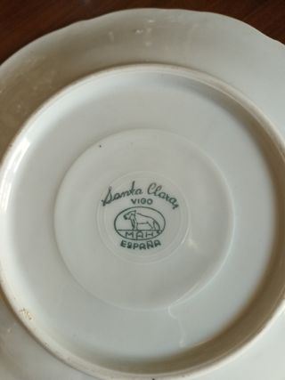 JUEGO PORCELANA SANTA CLARA