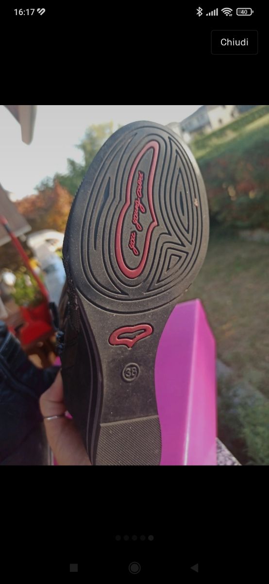 stivali neri con zeppa 38 Coveri