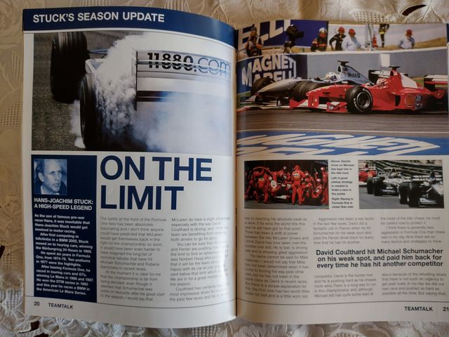 BMW WILLIAMS F1 TEAM RACE CLUB Magazine Rivista