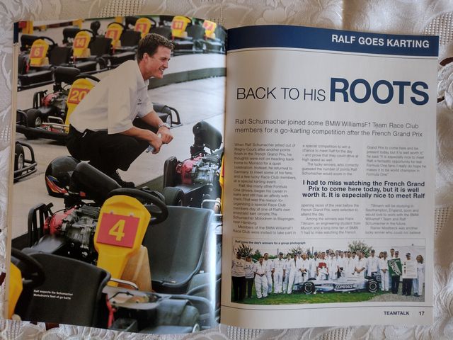 BMW WILLIAMS F1 TEAM RACE CLUB Magazine Rivista