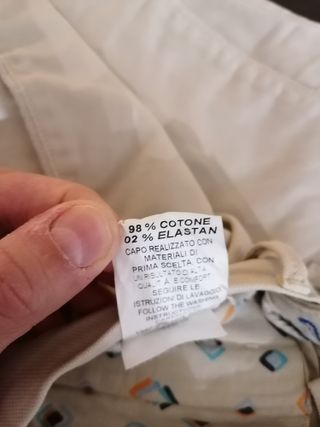 Pantaloni Uomo Quota Otto tg 46 - Panna