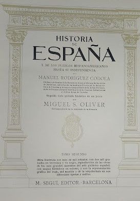 HISTORIA DE ESPAÑA-3 VOL- RODRIGUEZ CODOLÁ