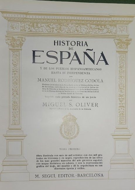 HISTORIA DE ESPAÑA-3 VOL- RODRIGUEZ CODOLÁ