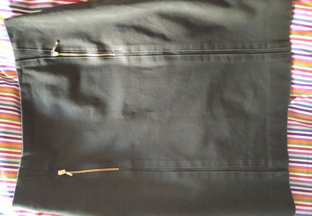 falda mujer verde kaki