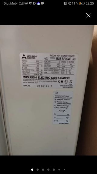 AACC CASSETE MITSUBISHI ELECTRIC 5000 FRIGORIAS