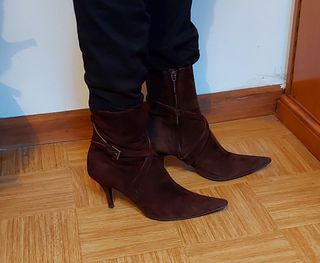 Botines serraje marrones