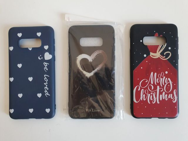 Tres fundas para Samsung S10e en silicona TPU