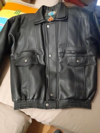 cazadora chaqueta de cuero piel