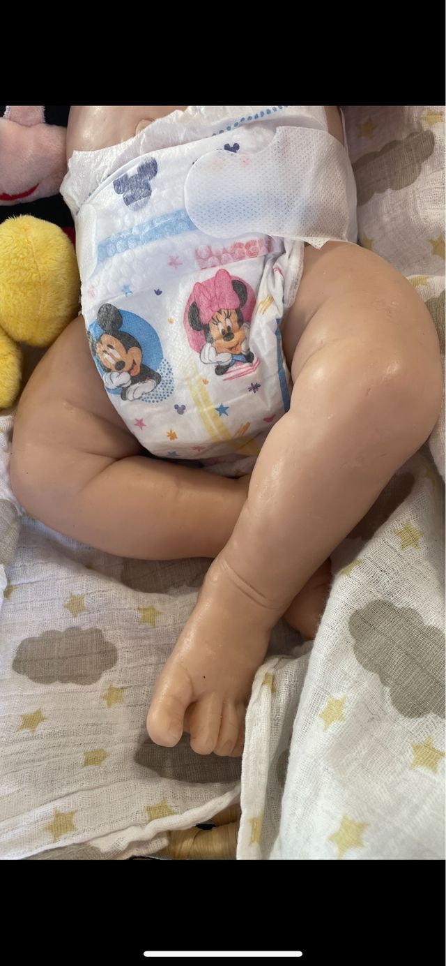 reborn silicona para pintar 45 cm