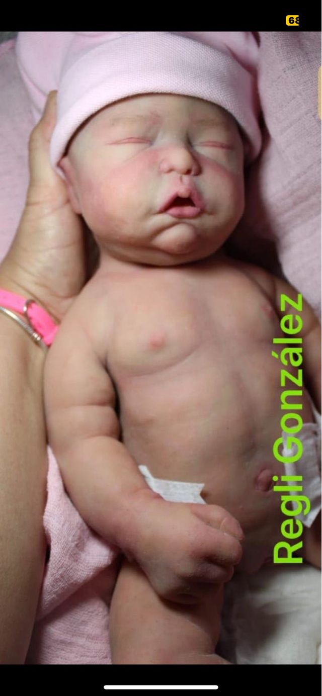 reborn silicona para pintar 45 cm