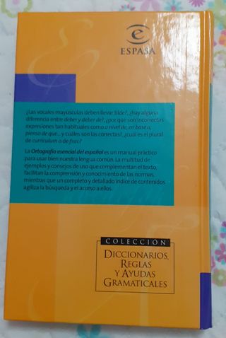 Colección 3 libros Espasa sobre Lengua Española