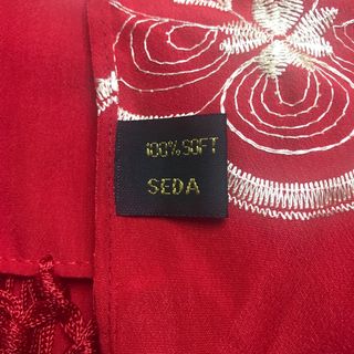 Fular seda rojo