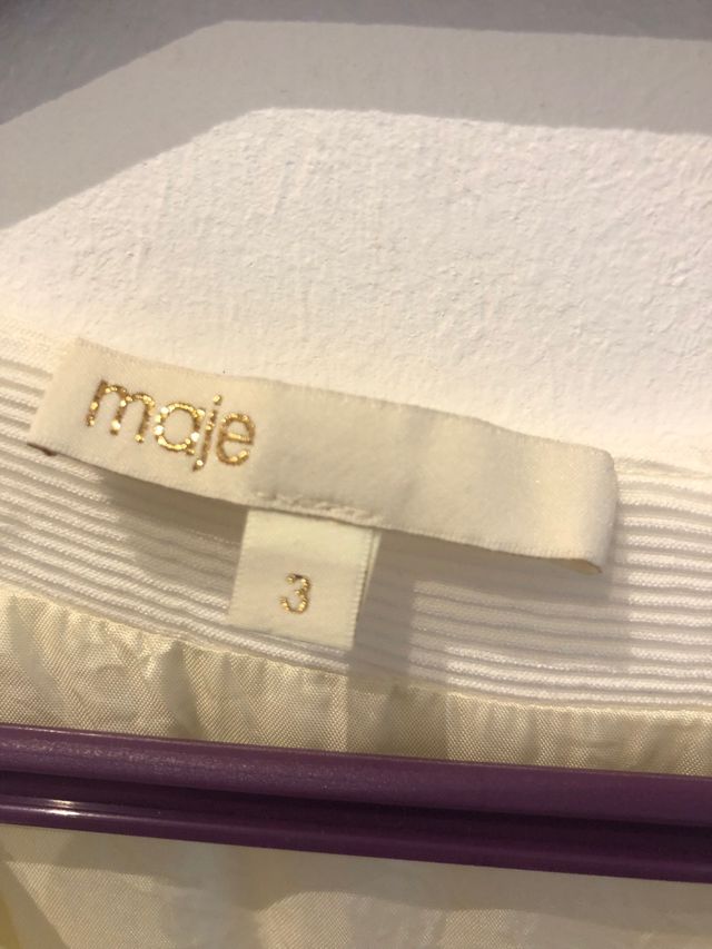 Vestido Maje talla 3 beige