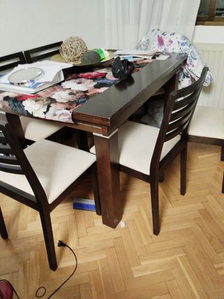 mesa de salón extensible
