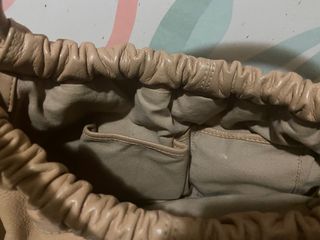 Bolso Beige de piel auténtica 