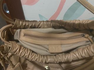 Bolso Beige de piel auténtica 