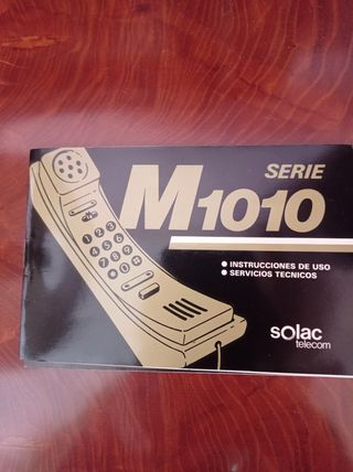 Teléfono de madera de Haya Solac e instrucciones