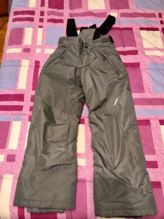 Pantaloni sci bimbo Decathlon Wedze grigio 10 anni