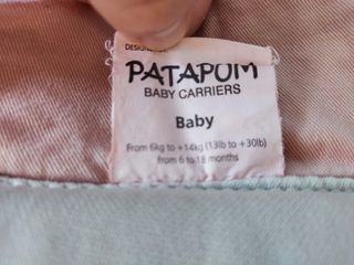 Mochila porta bebés ergonómica Patapum.