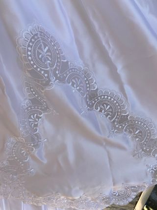 Vestido comunión niña blanco de buena calidad