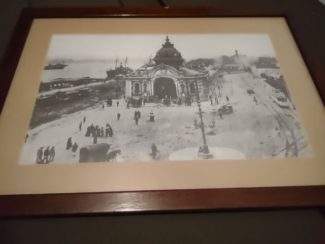 Lámina enmarcada: Estación de la Costa, Santander