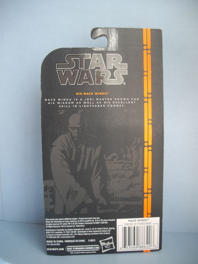 Figura Star Wars Mace Windu Clone Wars Black Serie