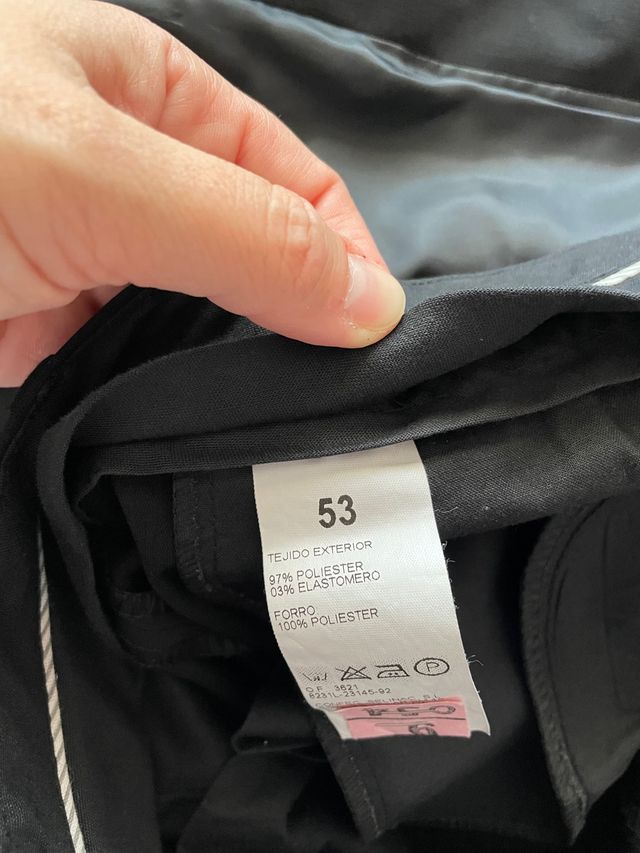 Traje para hombre en negro