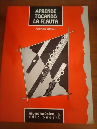 flauta travesera+ libro partituras