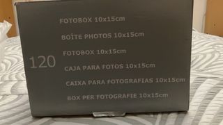 Caja de madera para álbumes de fotos