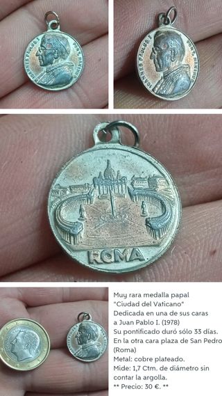 medallas papales