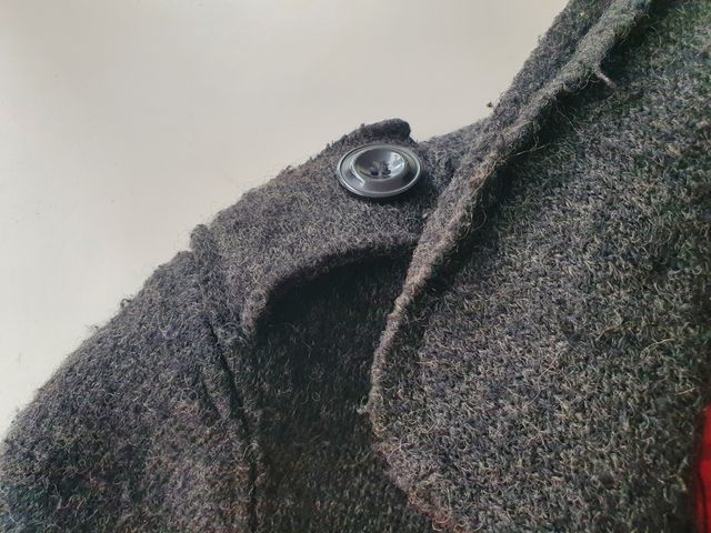 Abrigo de lana GENIUS, gris oscuro