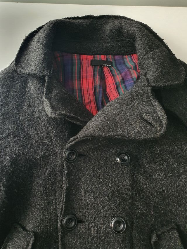 Abrigo de lana GENIUS, gris oscuro