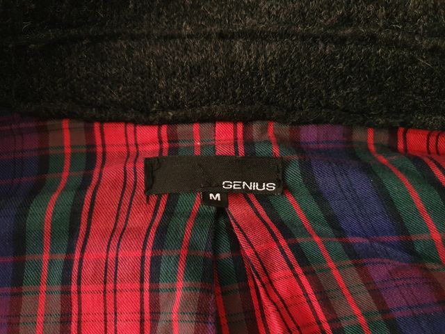 Abrigo de lana GENIUS, gris oscuro