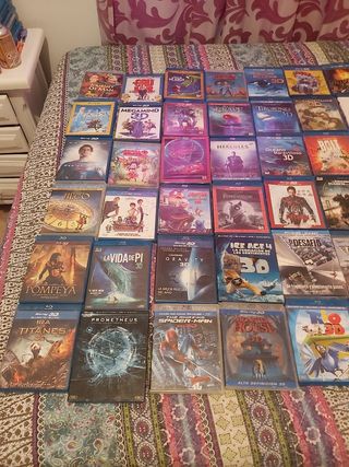 44 película en BLURAY alta definición en 3D