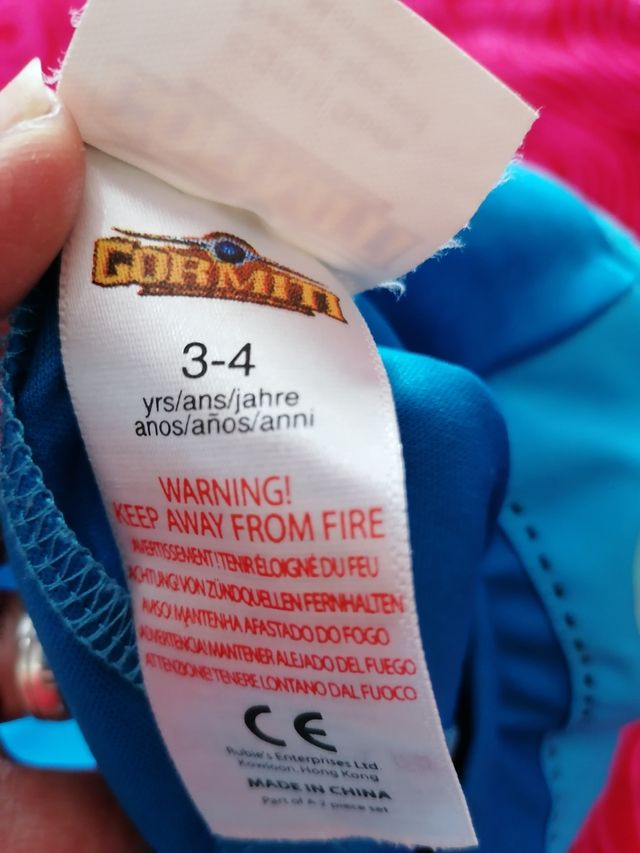 disfraz gormiti agua