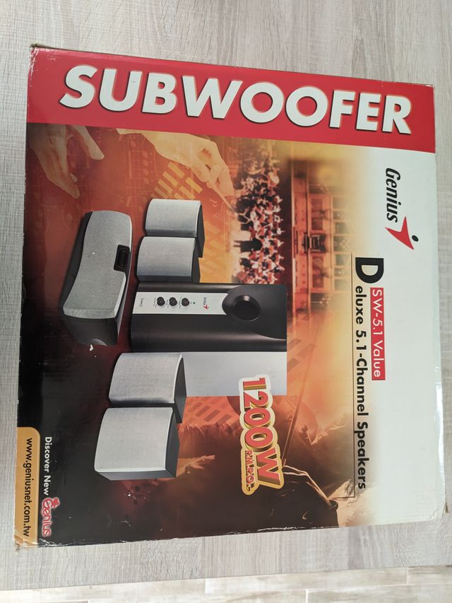 Altavoces Genius Subwoofer deluxe 5.1