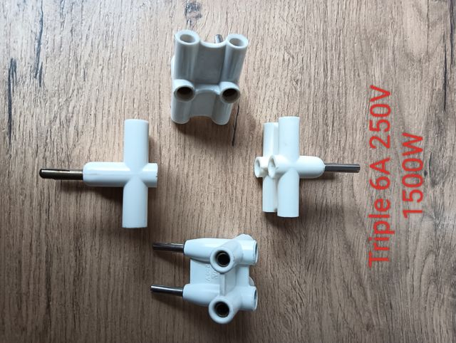 Enchufe / adaptador / ladrón de 3 o 4 tomas.