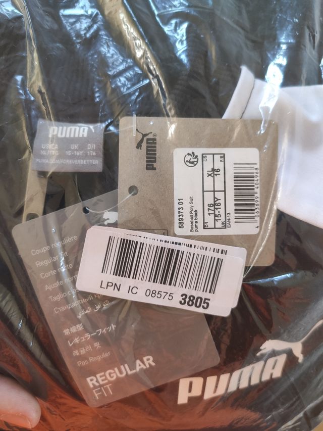 Chándal Puma niño 15-16-17 años