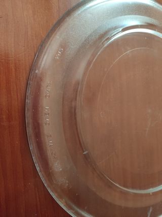 Plato vidrio microondas