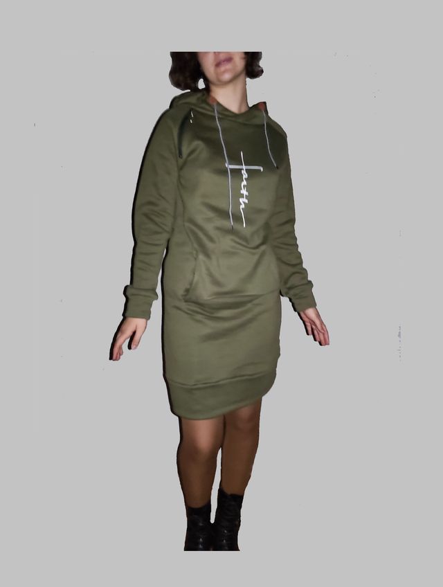 ❇️Vestido con capucha, casual