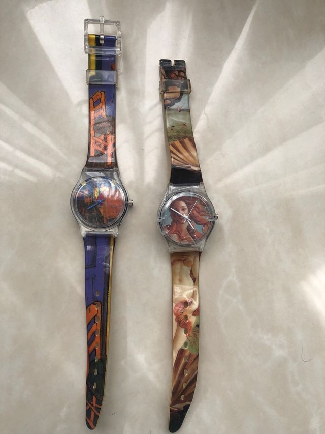 Relojes colección cuadros Van Gogh y Botticelli