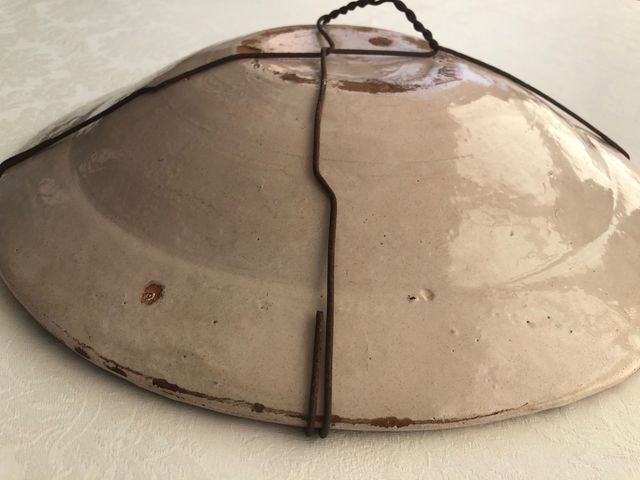 Lebrillo de cerámica catalana antiguo