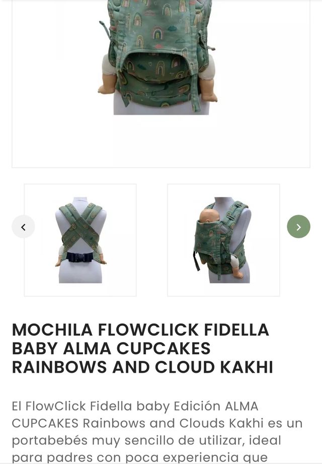 Mochila ergonómica de porteo Fidella