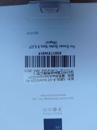 Funda Xiaomi Redmi Noté 9