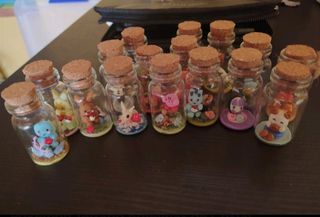 Baby Yoda botella pequeña de cristal