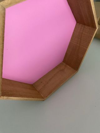 Estantería hexágonos madera