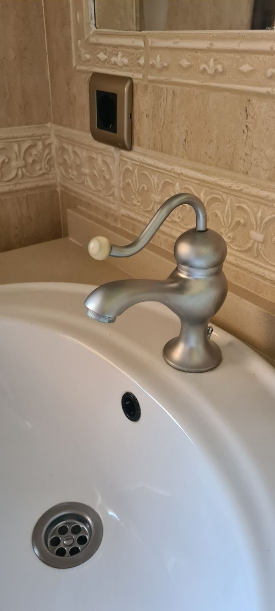 rubinetto di design cromato opaco 2 per lavabo 1 bidet