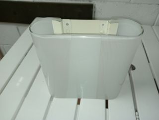 Lampadario in vetro bicolore